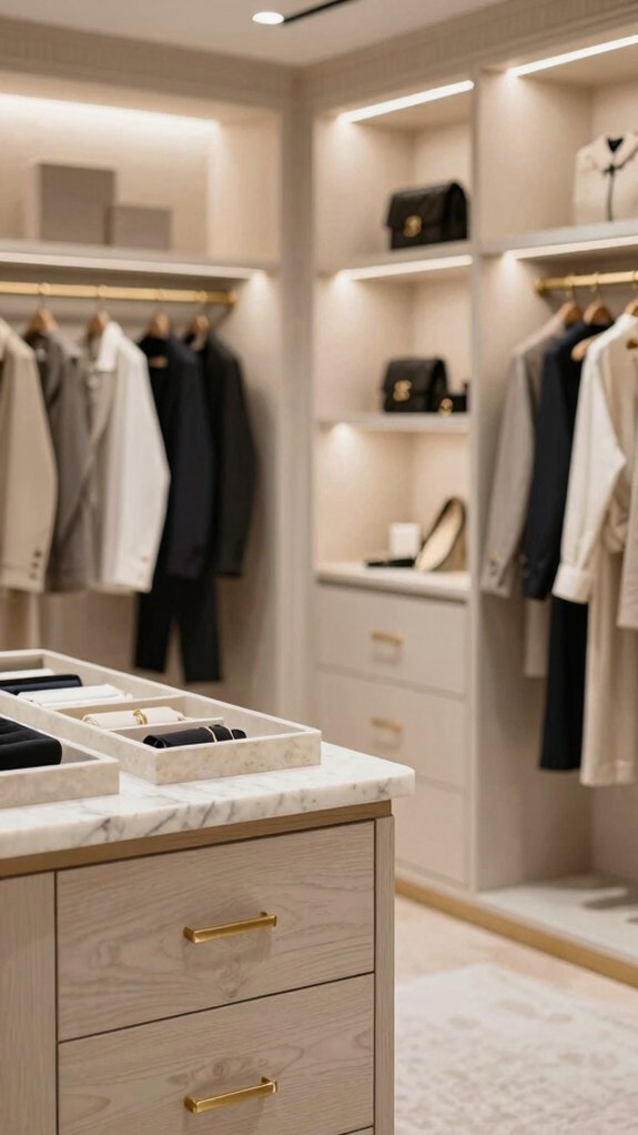 boutique wardrobe storage setup