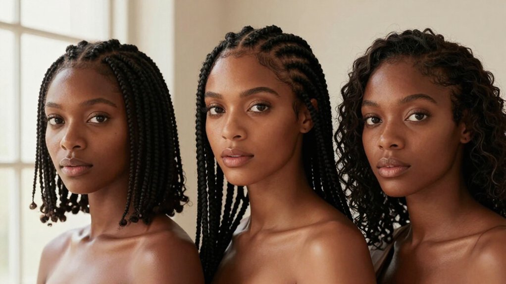 box braids for any length