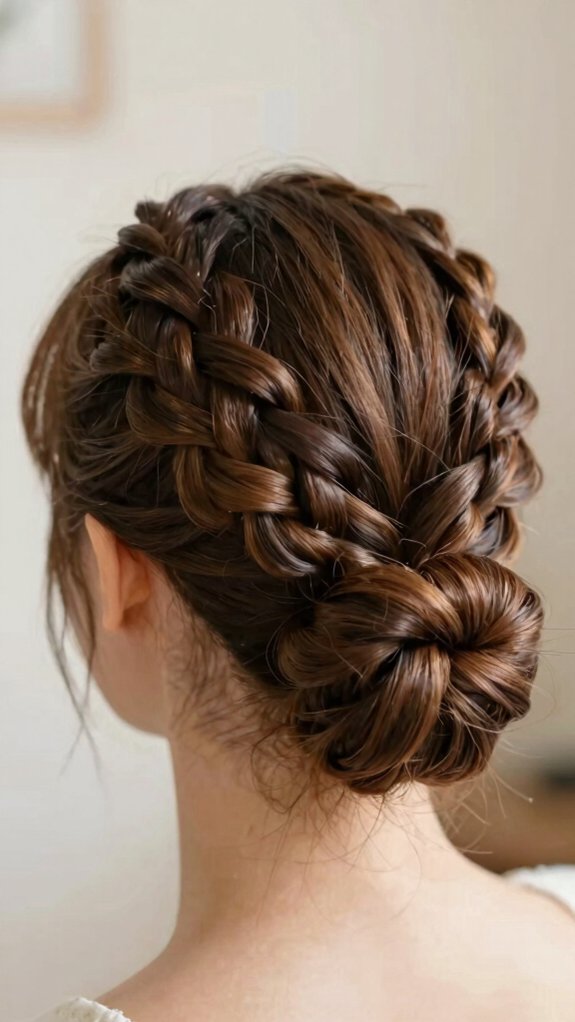 15 Cute Braided Hairstyles You’ll Wear on Repeat 6 braided bun for humidity