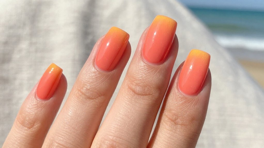 bright summer acrylic nails