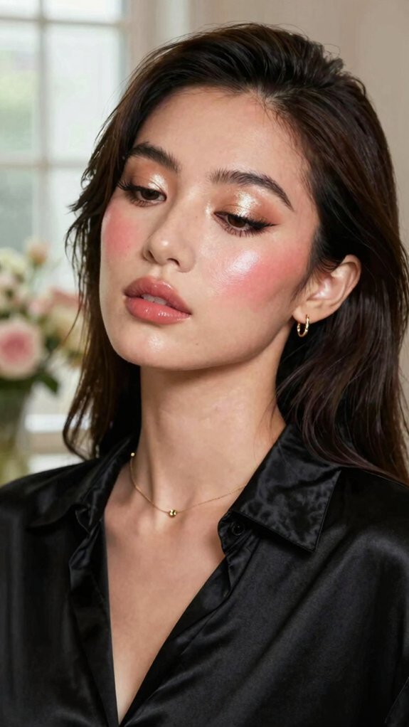 12 Date Night Makeup Looks That Pair Perfectly With Every Outfit 6 candlelit dewy sheer finish