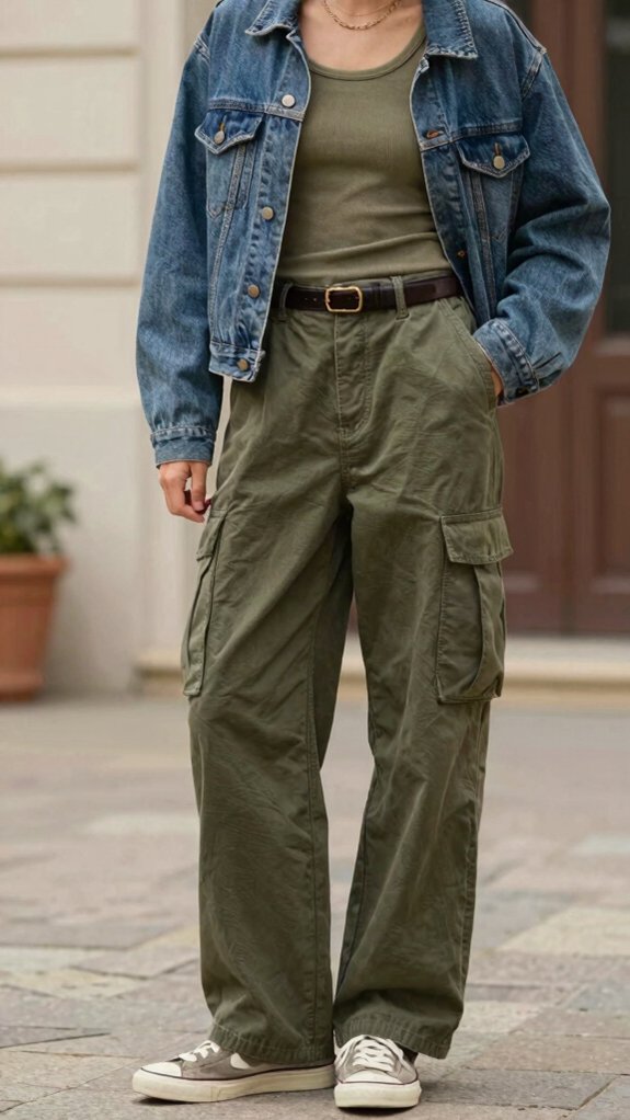 2000s Fashion Outfits That Feel Trendy Without Looking Like a Costume 1 chocolate cargos with fitted knits