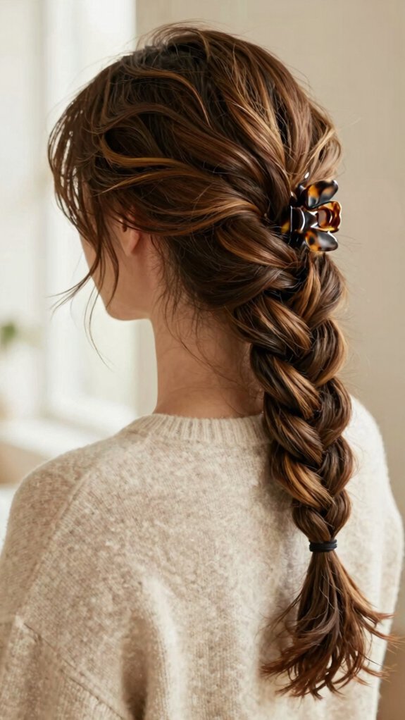 15 Braided Hairstyles That Look Beautiful Without Taking Hours 11 claw clip braiding prep tips