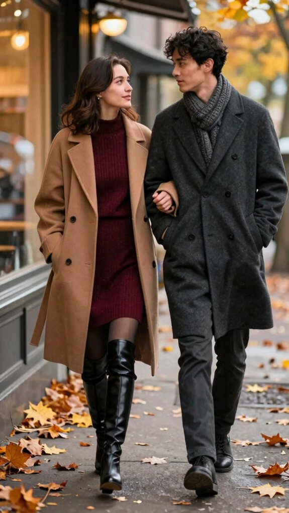 cozy fall date night boots
