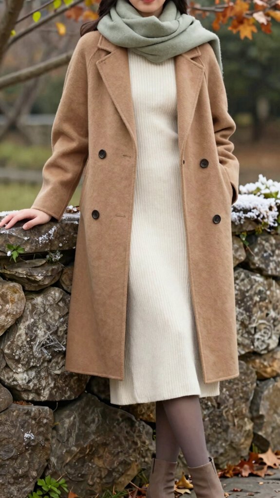 cozy knit dress outfit ideas