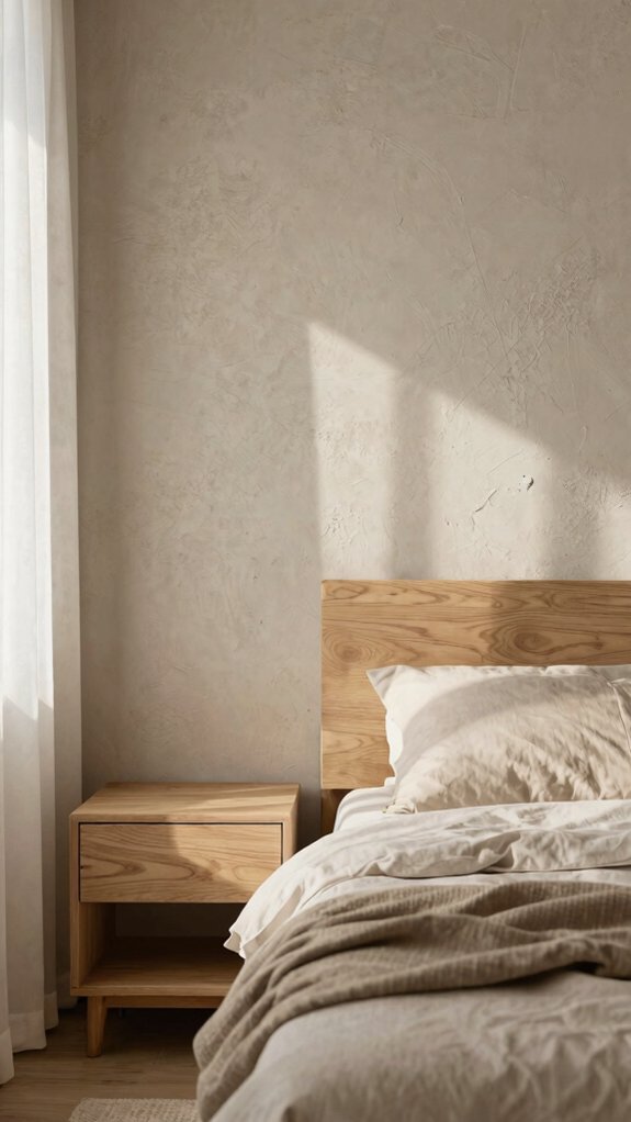 17 Accent Wall Bedroom Ideas to Instantly Elevate Your Space 16 cozy neutral texture layering