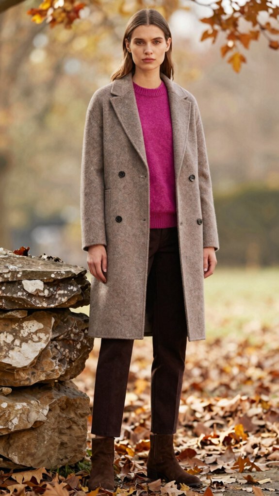 17 Fall Outfit Color Combinations You’ll See Everywhere This Season 9 cozy plum and taupe layers