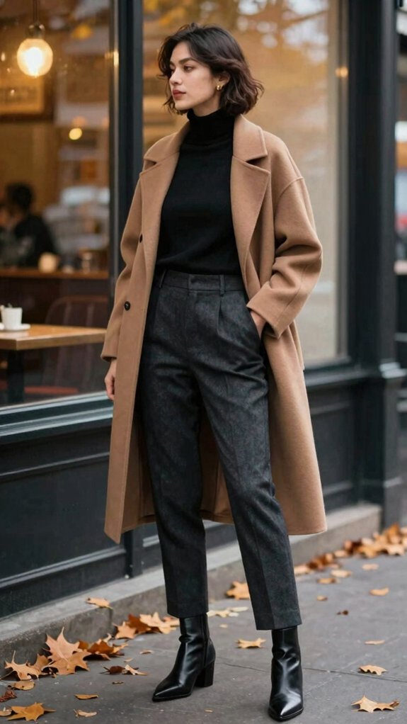 crisp fall date night trousers