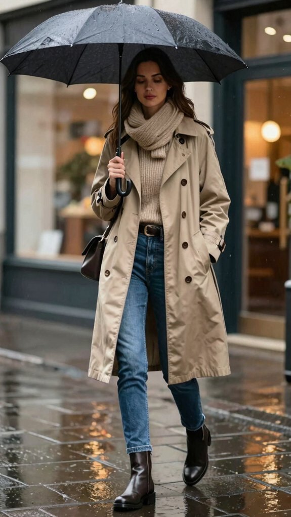 17 Fall Fashion Outfits You’ll Wear All Season 16 crisp rainy day layering formula