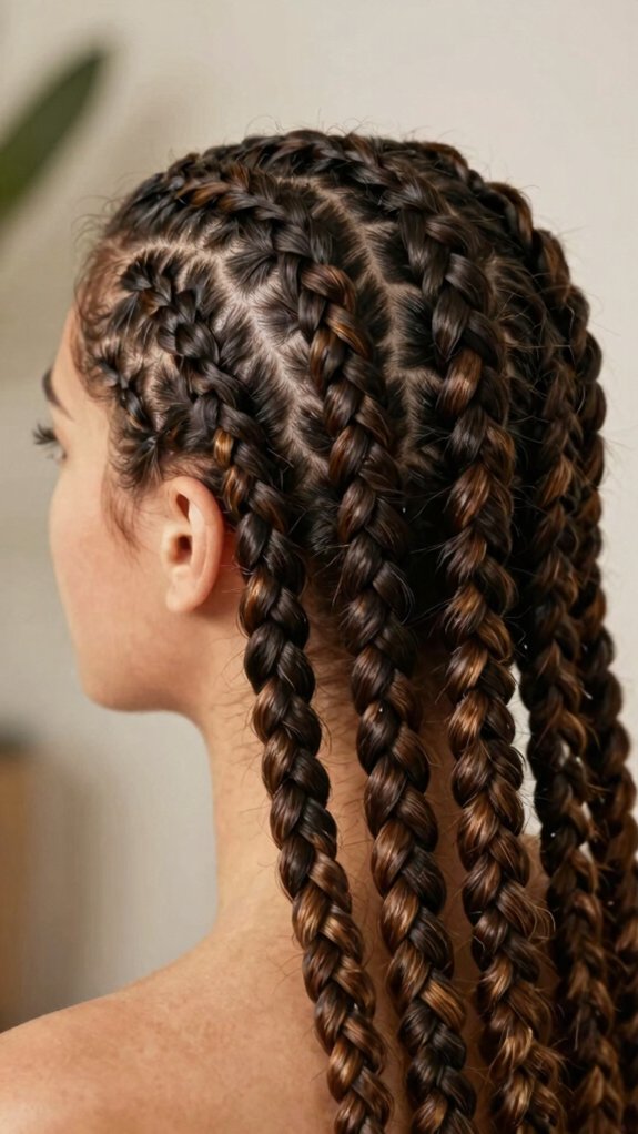 Braided Cornrow Hairstyles That Combine Style and Protection 7 crisp sleek stitch braids