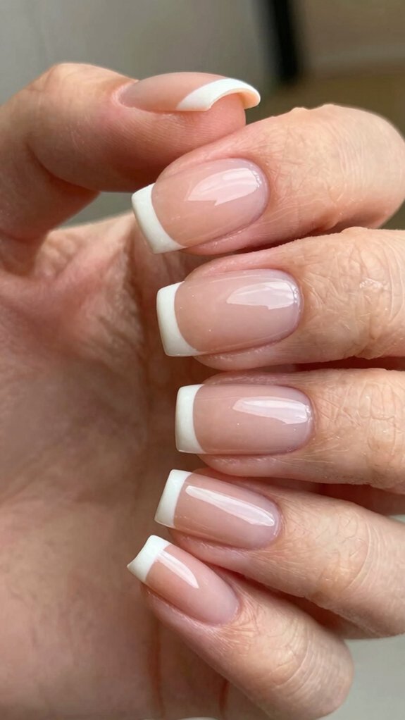 13 French Nail Designs That Feel Fresh and Modern 13 crisp square french nail tips