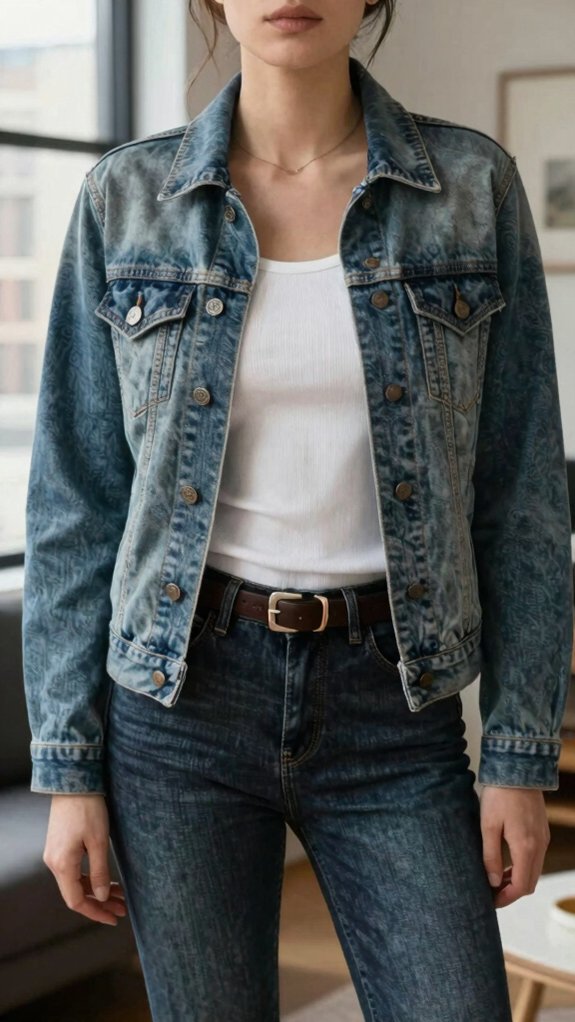 2000s Fashion Outfits That Feel Trendy Without Looking Like a Costume 6 cropped boxy indigo denim jacket