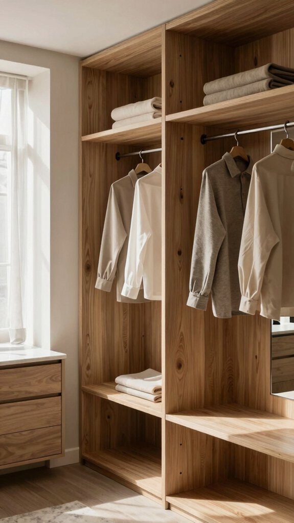15 Modern Dressing Room Design Ideas for Every Home Size 9 curated minimalist wardrobe display