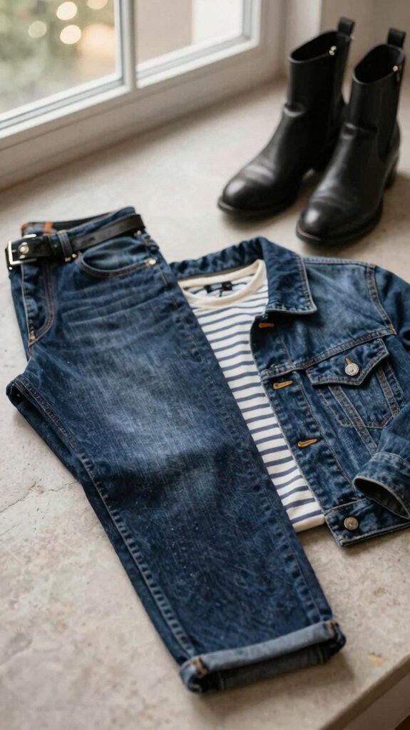 Night Out Outfit Ideas That Make Getting Ready So Much Easier 6 dark wash denim night out sparkle