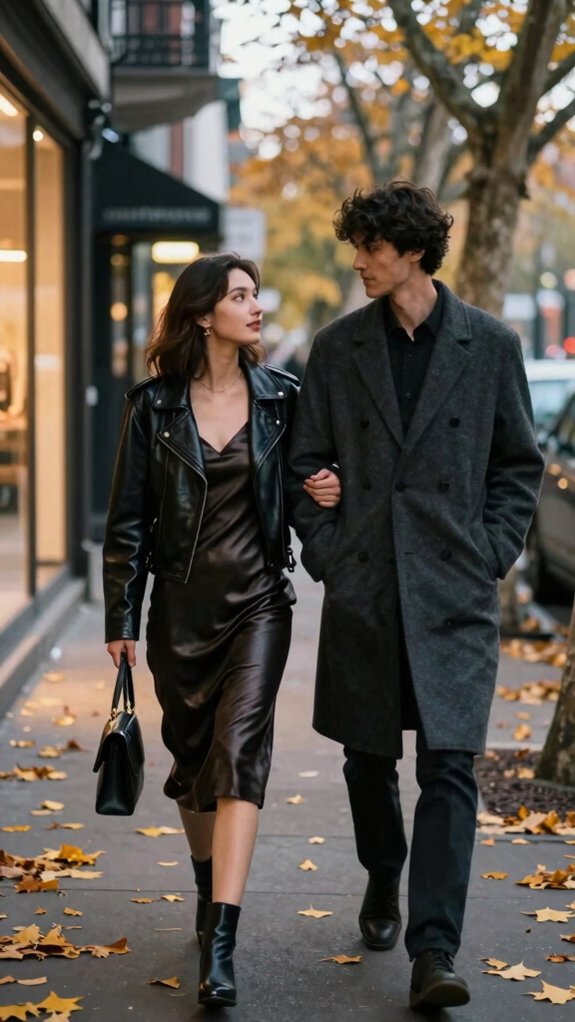 date night faux leather jacket