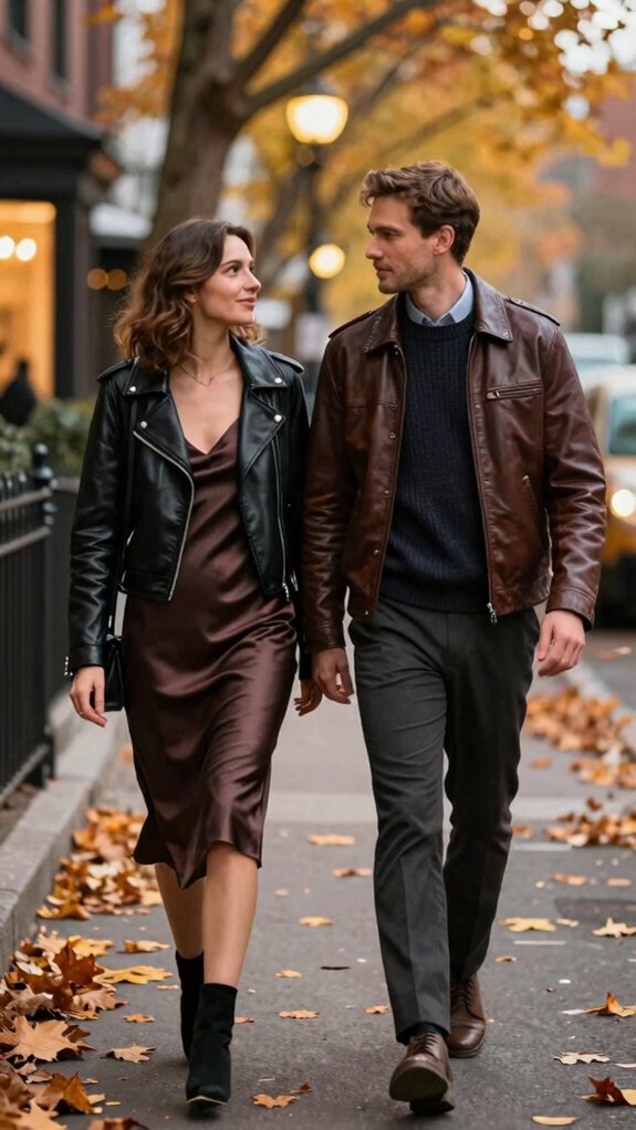 date night texture layering jacket