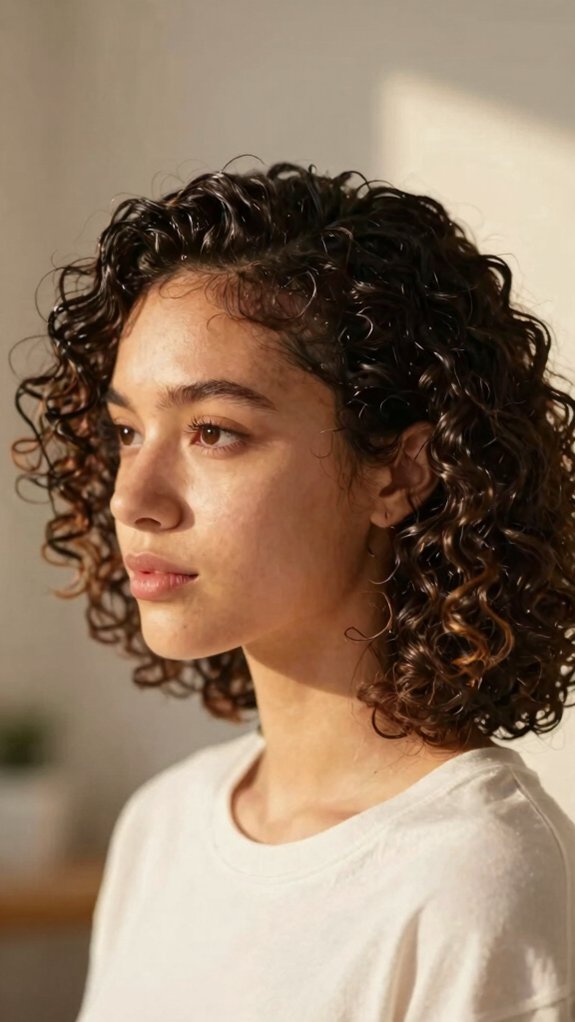 13 Quick Natural Hairstyles for Busy Mornings 11 deep side part curl drama
