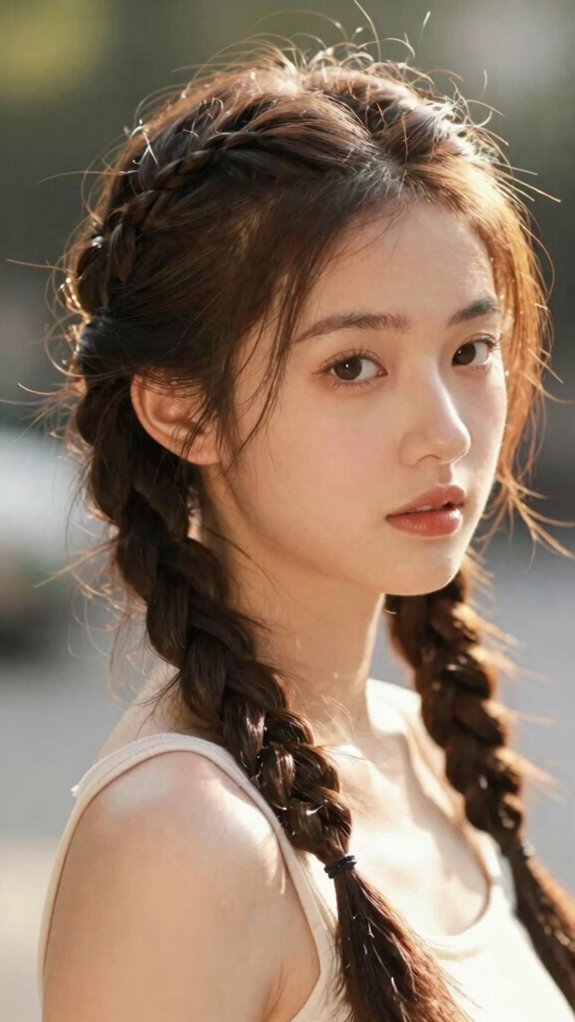 15 Cute Braided Hairstyles You’ll Wear on Repeat 5 deep side part french braid