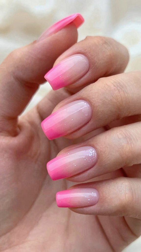 Pink Nail Designs That Never Go Out of Style 2 disco mirror hot pink nails