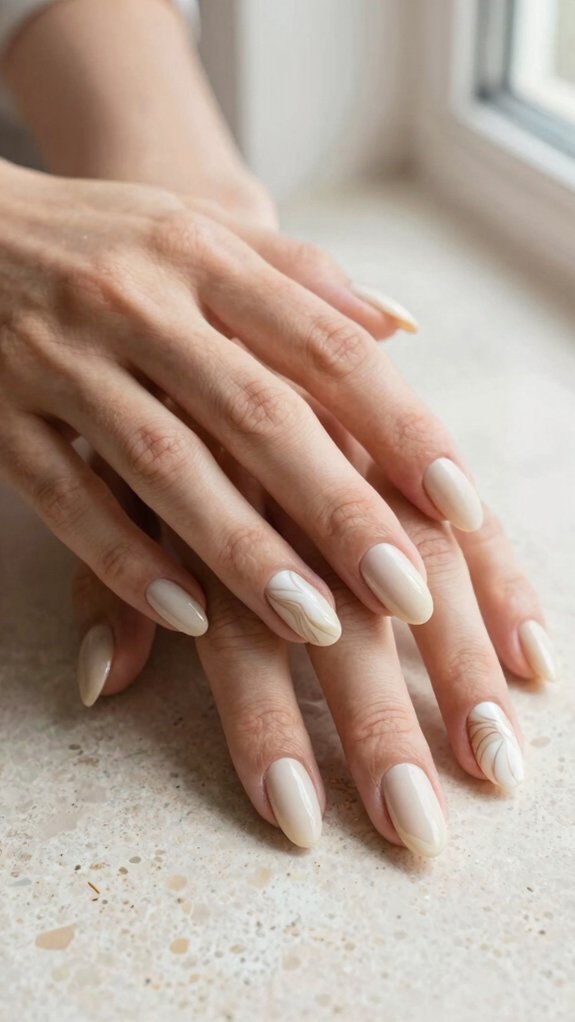 dreamy ribbon white swirls