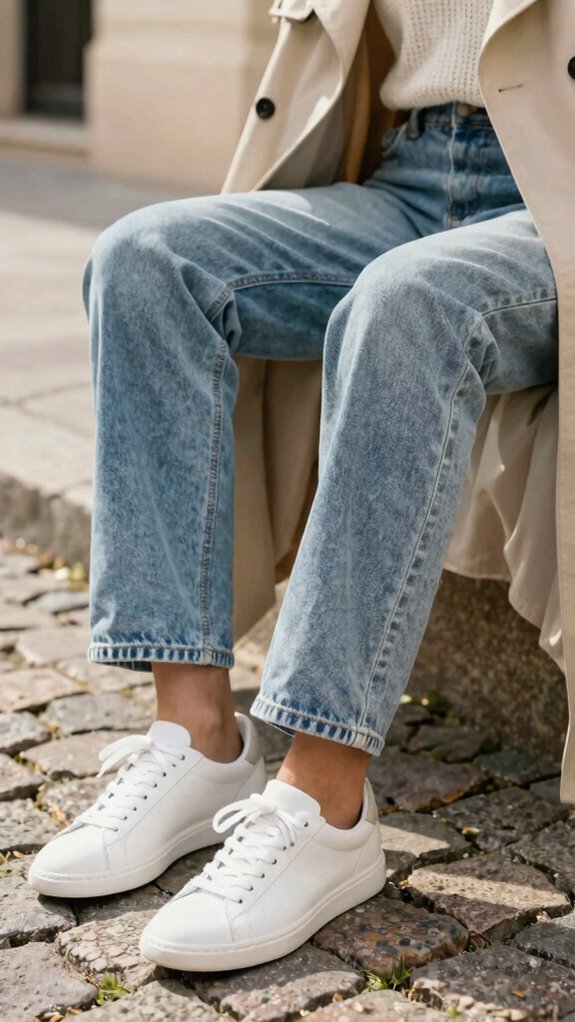 Effortlessly Chic Outfit Formulas You’ll Never Have to Overthink 10 effortless denim with white sneakers