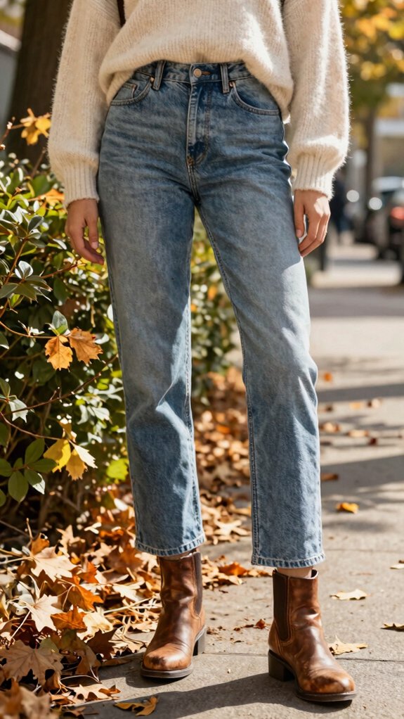 Jeans Outfits That Transition Beautifully From Summer Into Fall 6 effortless fall ankle boot styling