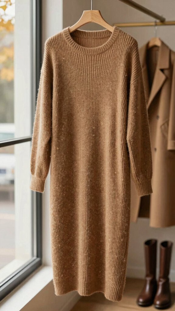 Fall Fashion Staples Worth Buying Once and Wearing for Years 9 effortless layered knit dress styling