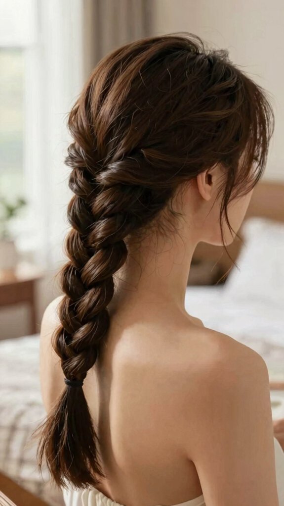 15 Braided Hairstyles That Look Beautiful Without Taking Hours 9 effortless tidy fishtail braid