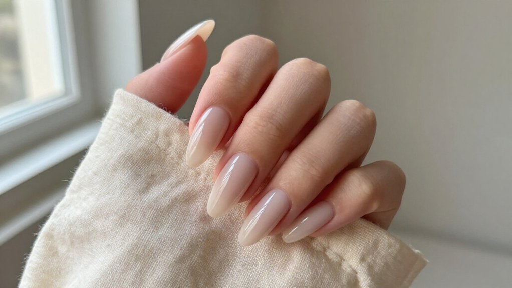elegant almond acrylic nails