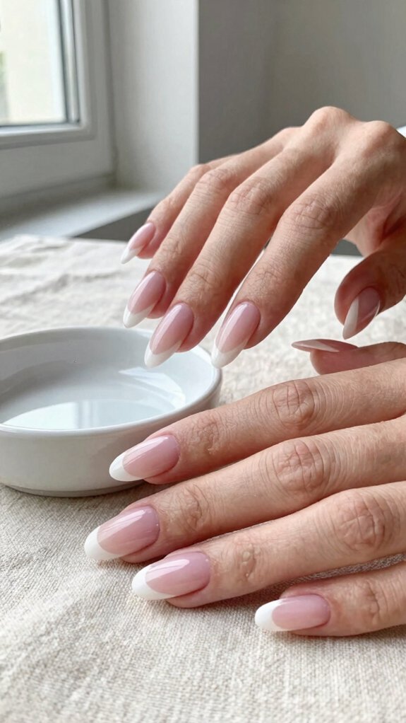 French Tip Nail Shapes That Completely Change the Final Look 2 elegant almond french tips
