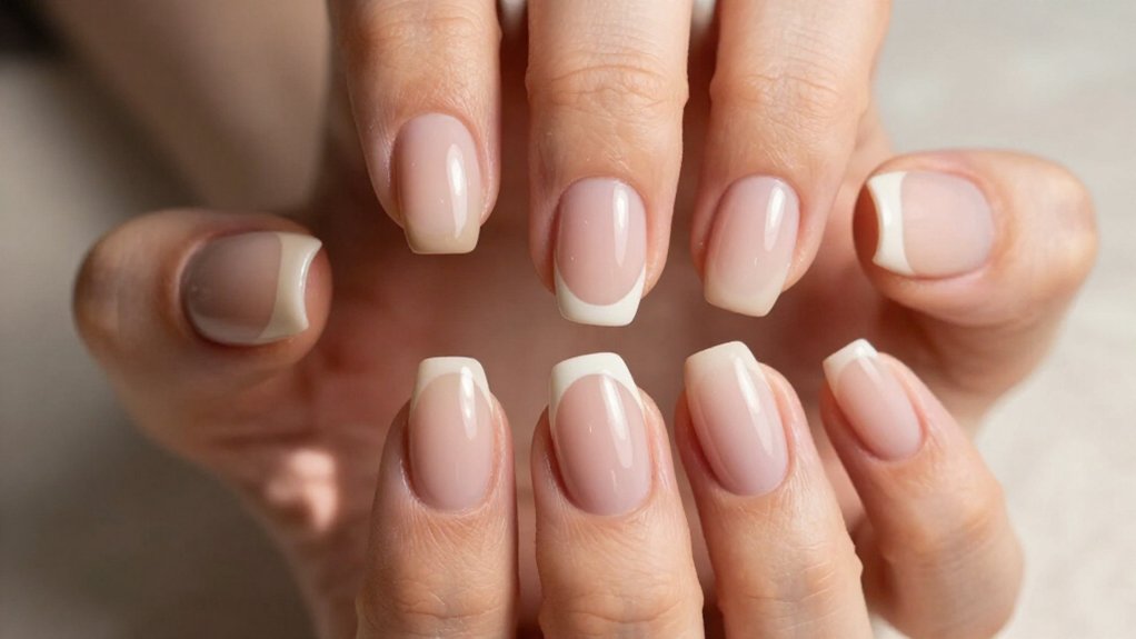 elegant minimalist short nails