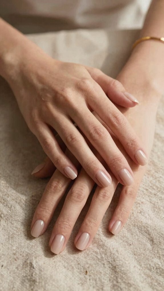 everyday glossy nude elegance