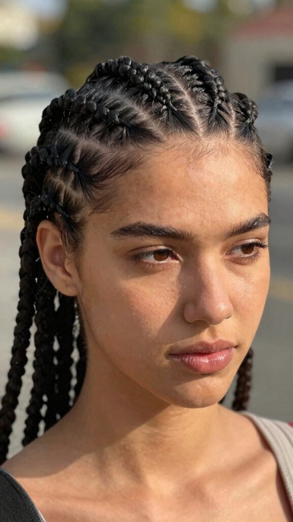 Braided Cornrow Hairstyles That Combine Style and Protection 10 everyday protective cornrows style