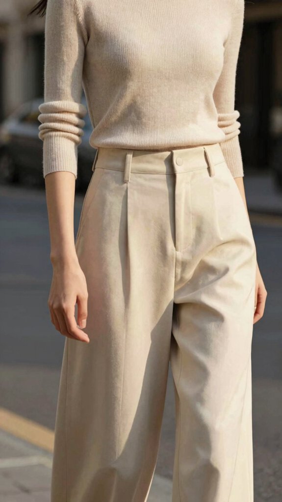 Effortlessly Chic Outfit Formulas You’ll Never Have to Overthink 2 fitted knit wide leg combo