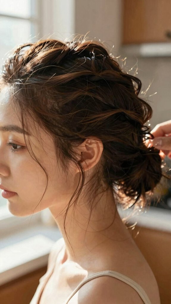 13 Quick Natural Hairstyles for Busy Mornings 13 five minute curly ponytail refresh