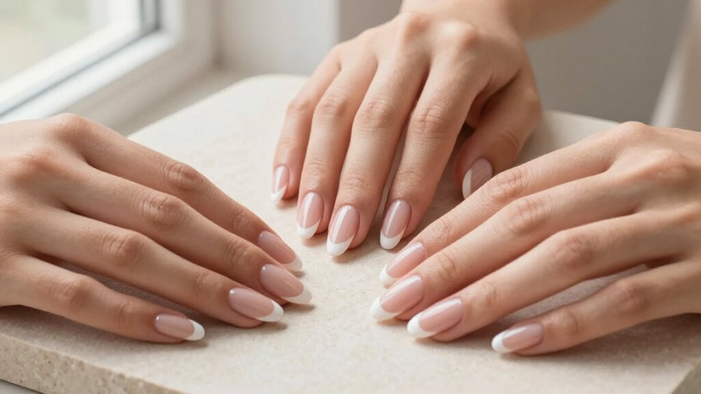 french tip shape transformation