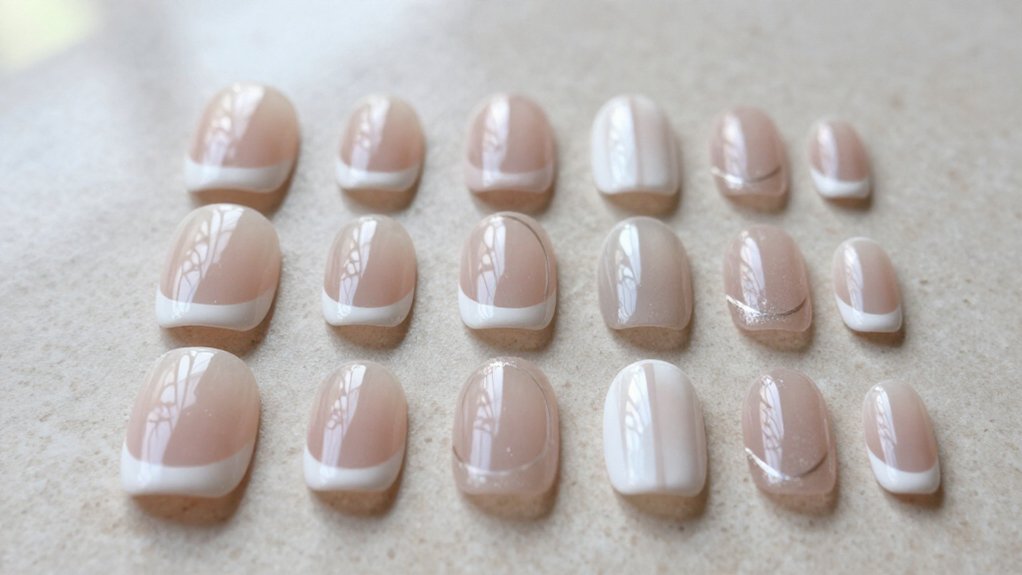 fresh modern french nail designs