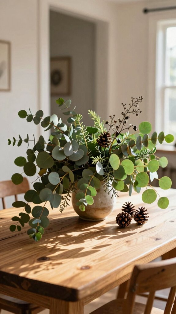 fresh seasonal greenery welcome