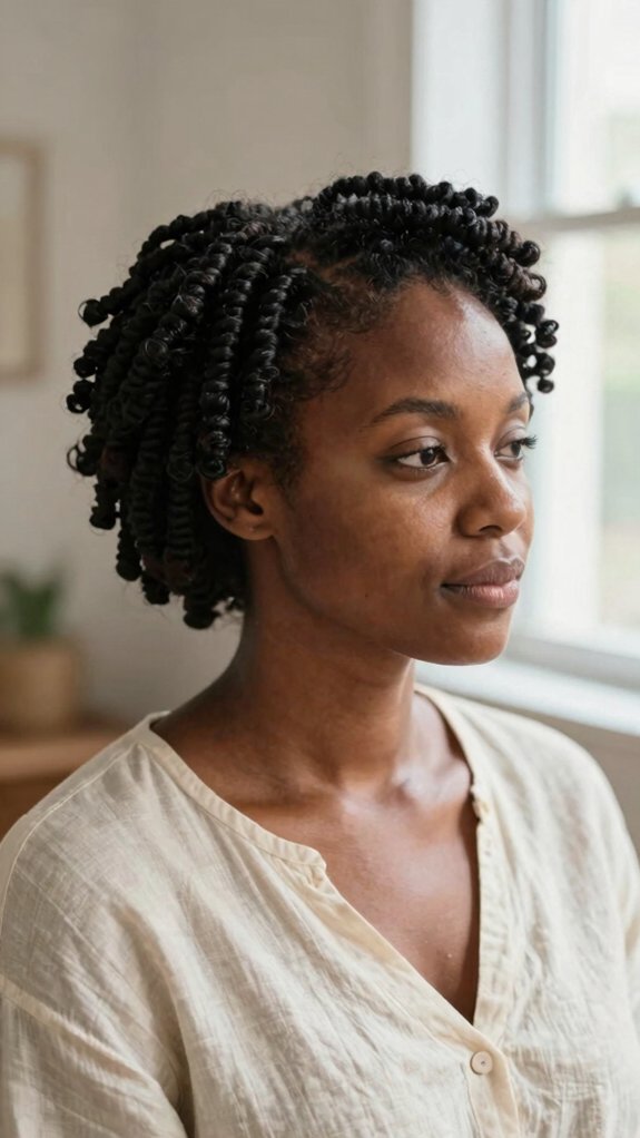 Protective Hairstyles That Help Natural Hair Retain Length 6 gentle stretch before protective styles