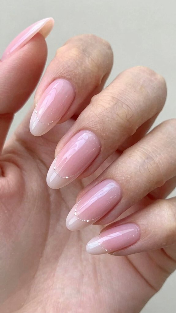 Pink Nail Designs That Never Go Out of Style 9 glossy almond pink glam nails