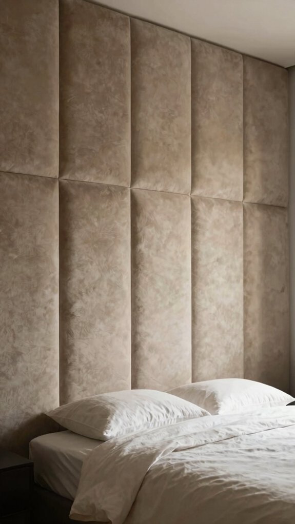 17 Accent Wall Bedroom Ideas to Instantly Elevate Your Space 9 hotel style full height upholstery