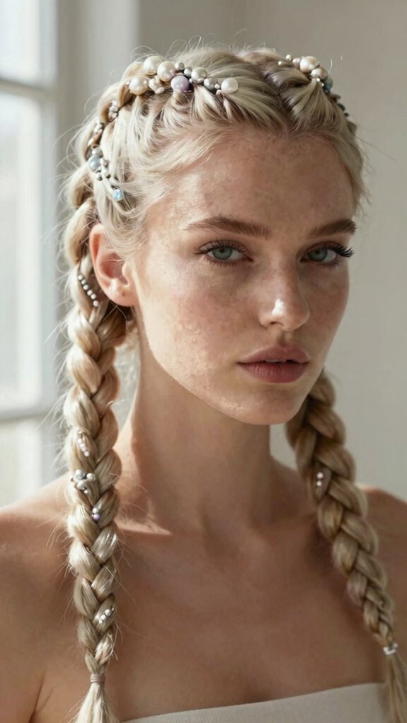 Box Braids Colors That Completely Transform Your Look 5 icy platinum blonde box braids