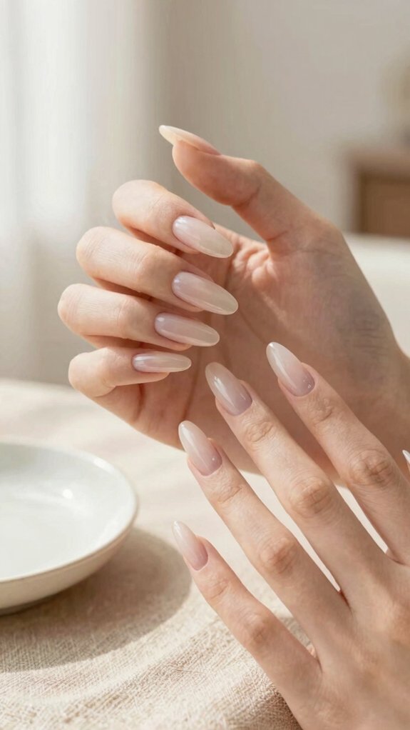 Long Acrylic Nails That Never Look Overdone 8 instantly sleek almond acrylics