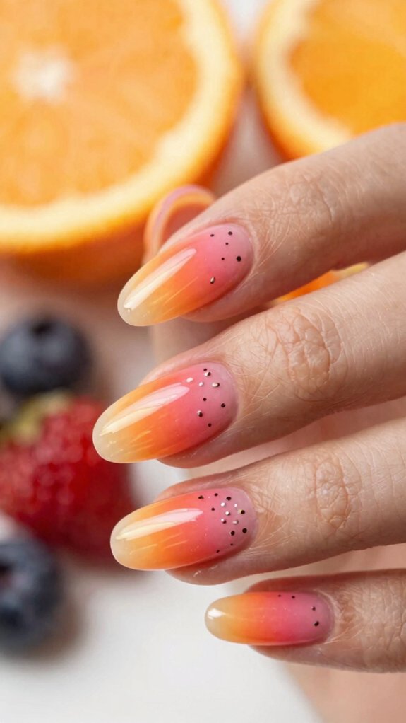 Summer Acrylic Nails That Instantly Brighten Your Look 6 juicy fruit acrylic nail art