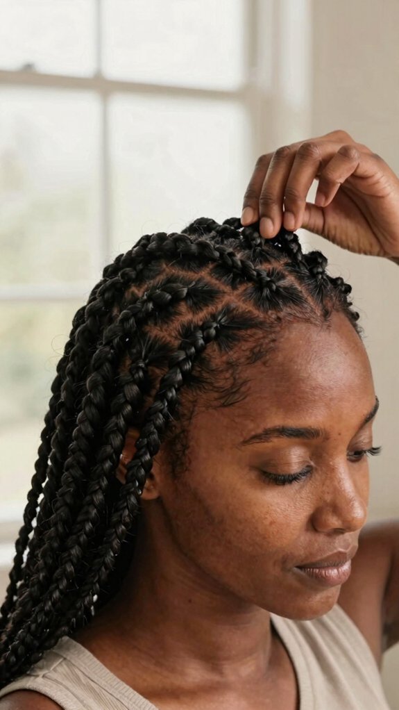 Box Braids vs Knotless Braids Which Style Is Right for You? 2 knotless braids for sensitive scalp