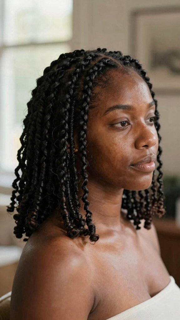 Protective Hairstyles That Help Natural Hair Retain Length 3 lightweight protective mini twists