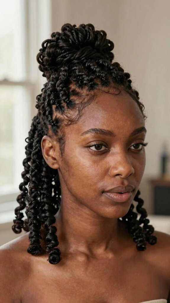 Protective Hairstyles for Natural Hair by Hair Length 4 lightweight twist styles