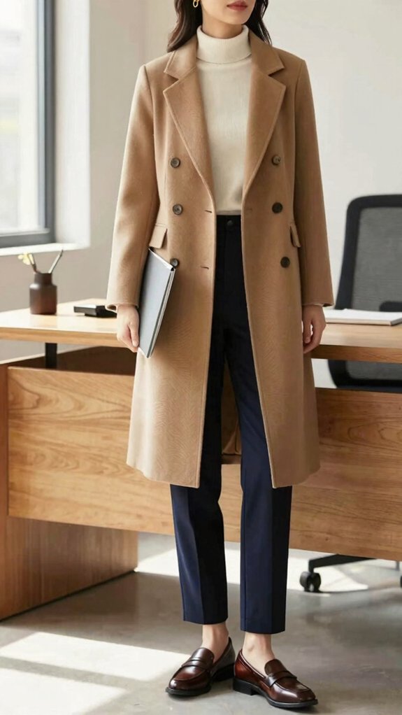 How to Style Modest Fashion Outfits for Work Without Looking Overdressed 3 longline blazer office ready layering