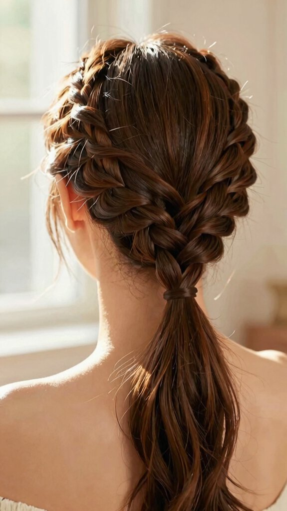 15 Cute Braided Hairstyles You’ll Wear on Repeat 12 low braided ponytail polished look