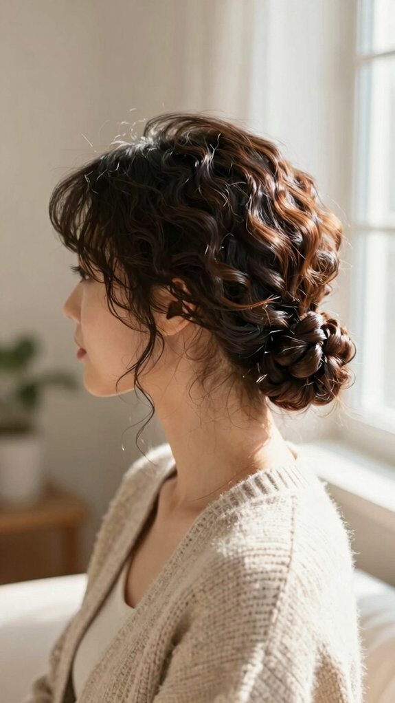 Quick Natural Hairstyles That Protect Your Hair During Cooler Weather 1 low tension cozy mini twists